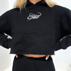 I AM GIA cropped hoodie